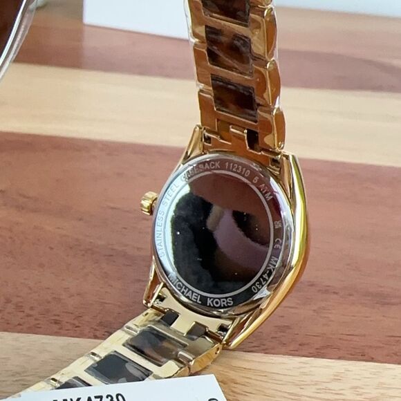 NWT Michael Kors Janelle Three-Hand Two-Tone Stainless Steel Watch 36mm - Picture 6 of 7
